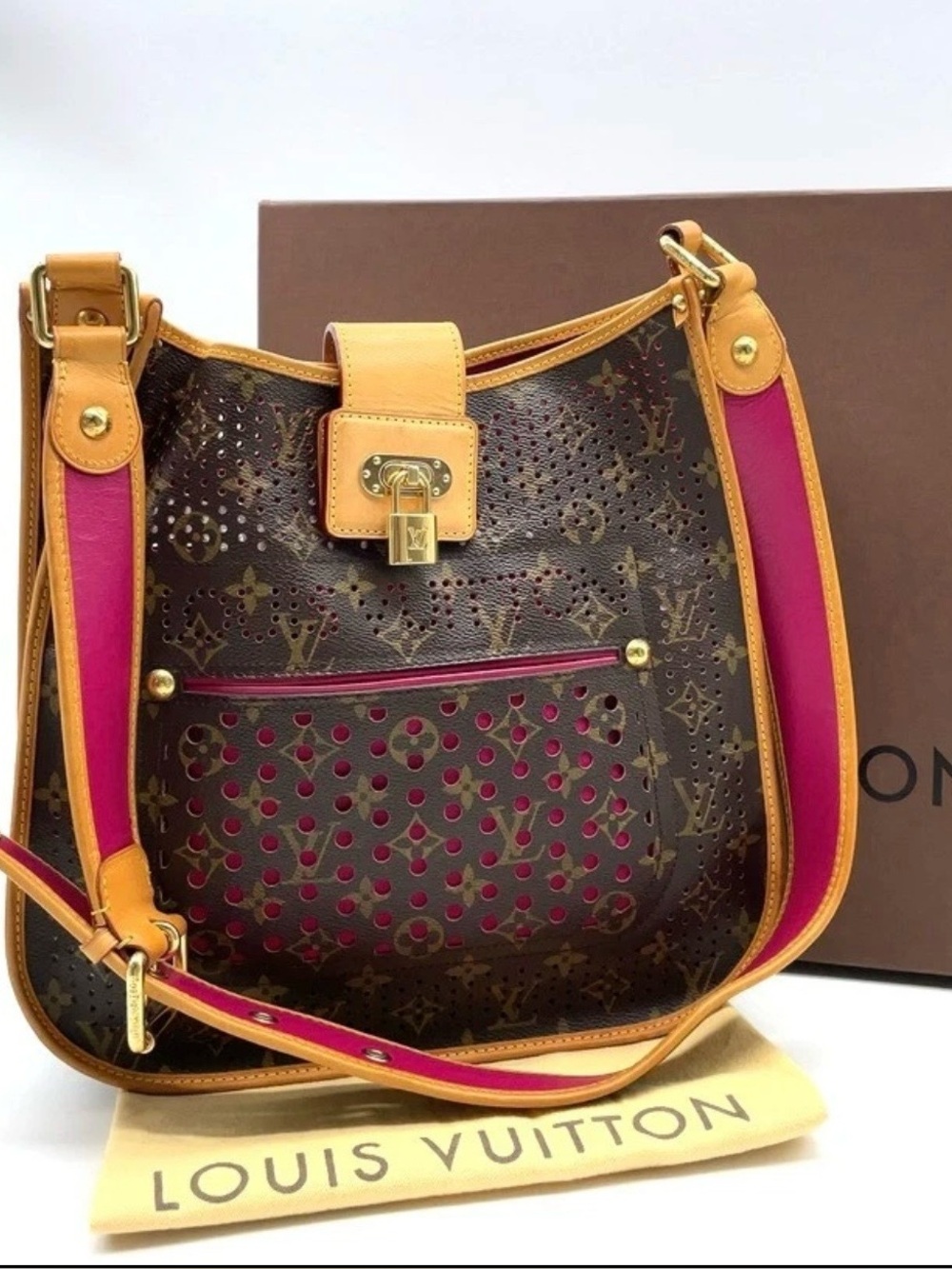 Louis Vuitton Monogram Perfo Musette M95172 Shoulder Bag W/Box